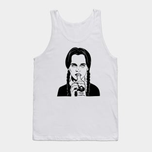 wednesday addams drinking poison Tank Top